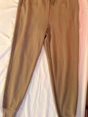DSG Ribbed Track Pants in Camel Brown